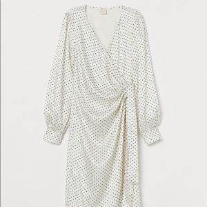 Classic dotted wrap dress